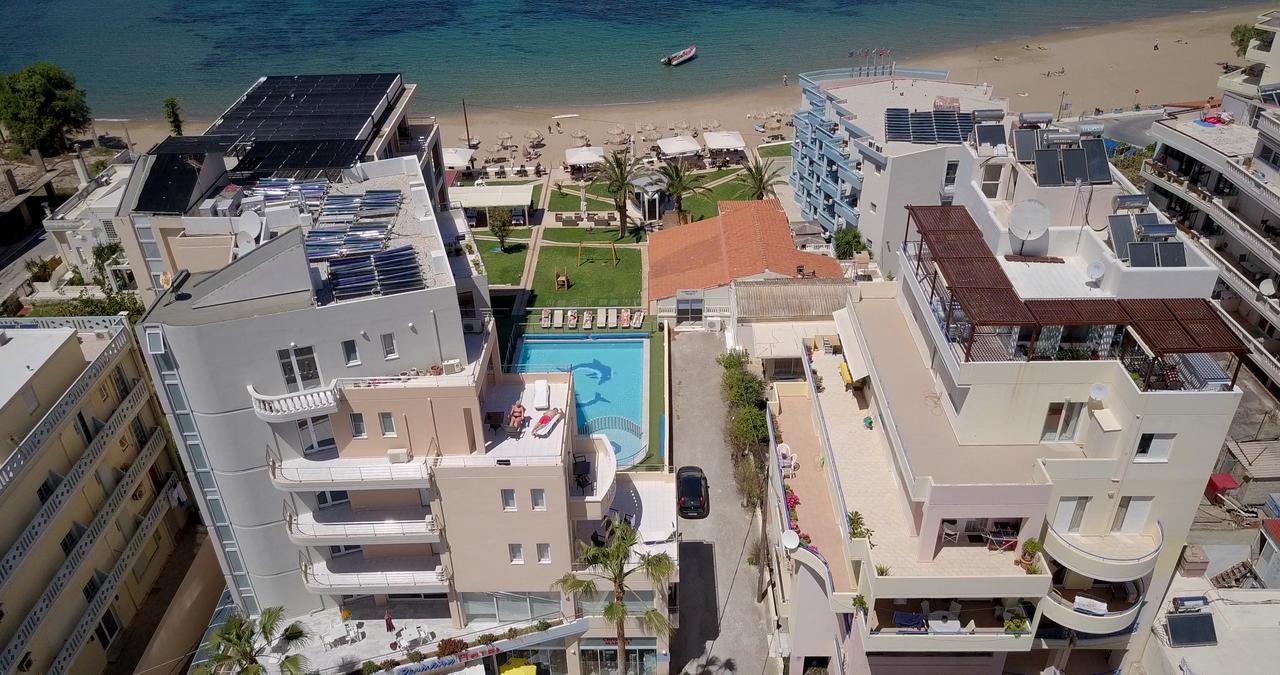 Christina Beach Hotel Chania  Bagian luar foto