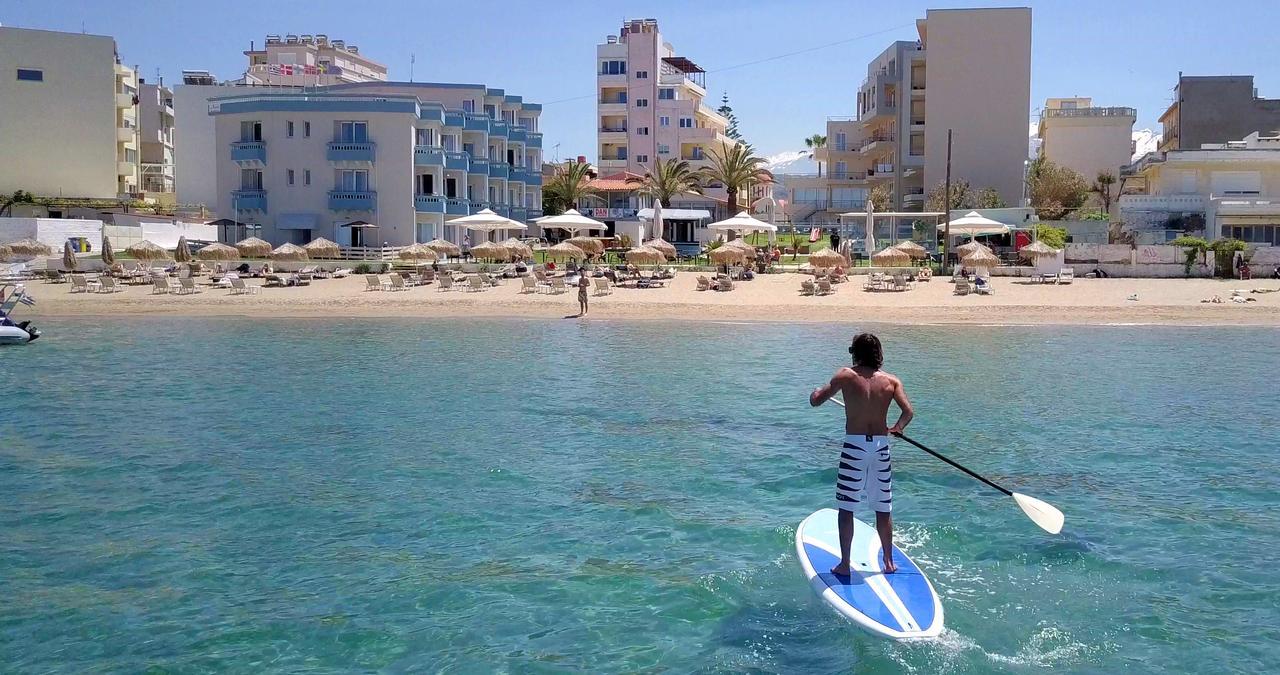 Christina Beach Hotel Chania  Bagian luar foto